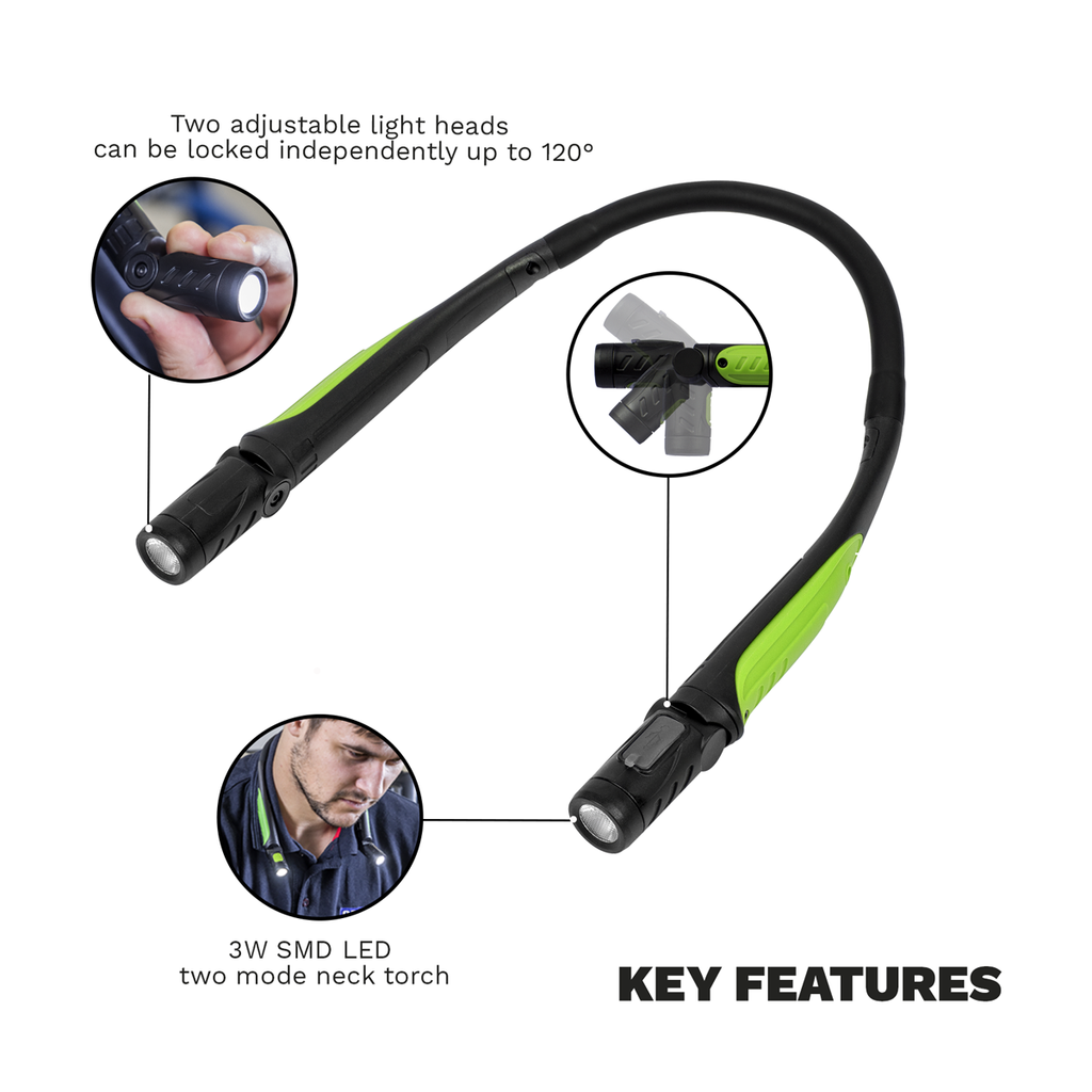 Rechargeable Neck Torch 3W SMD LED