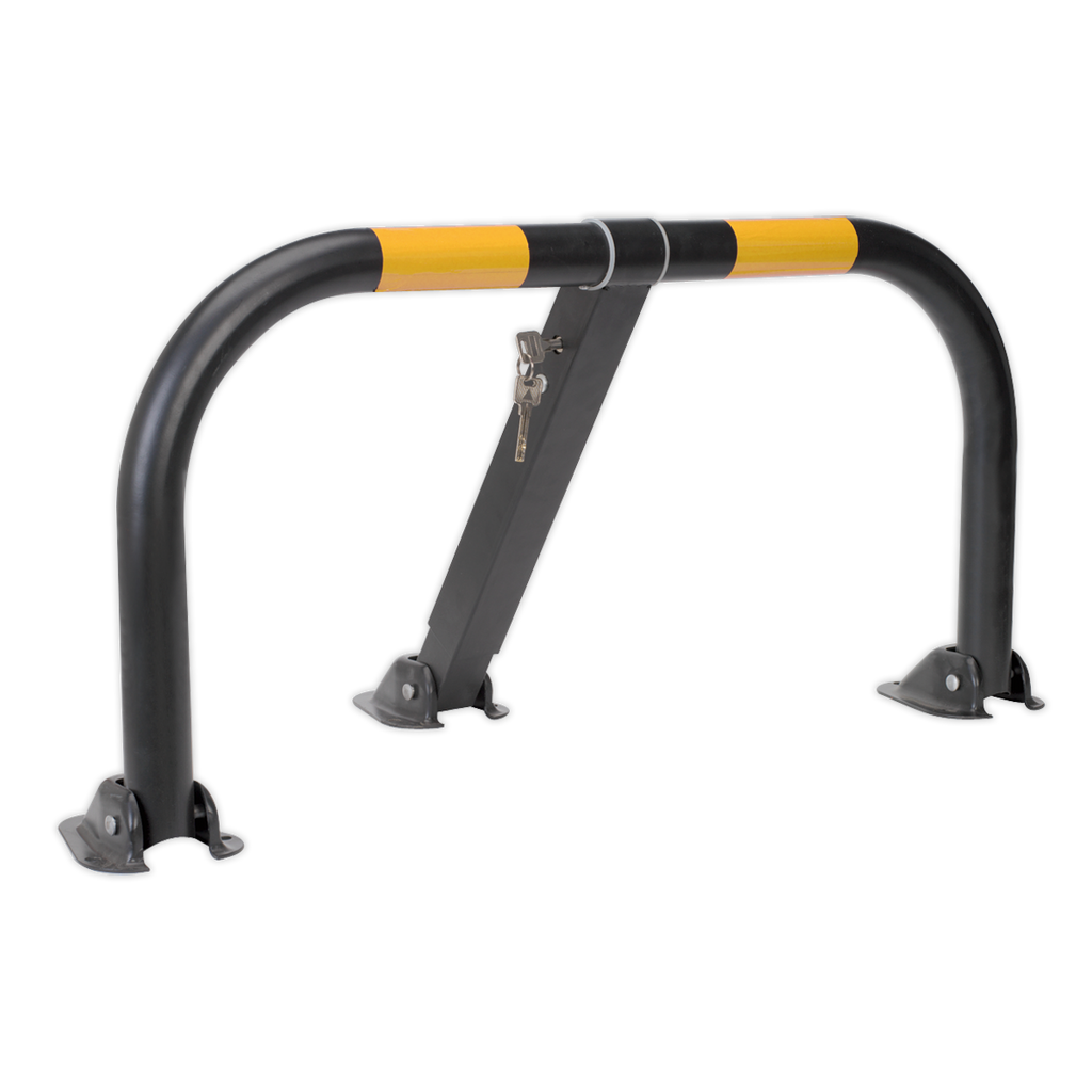 Triple Leg Parking Barrier with Integral Lock