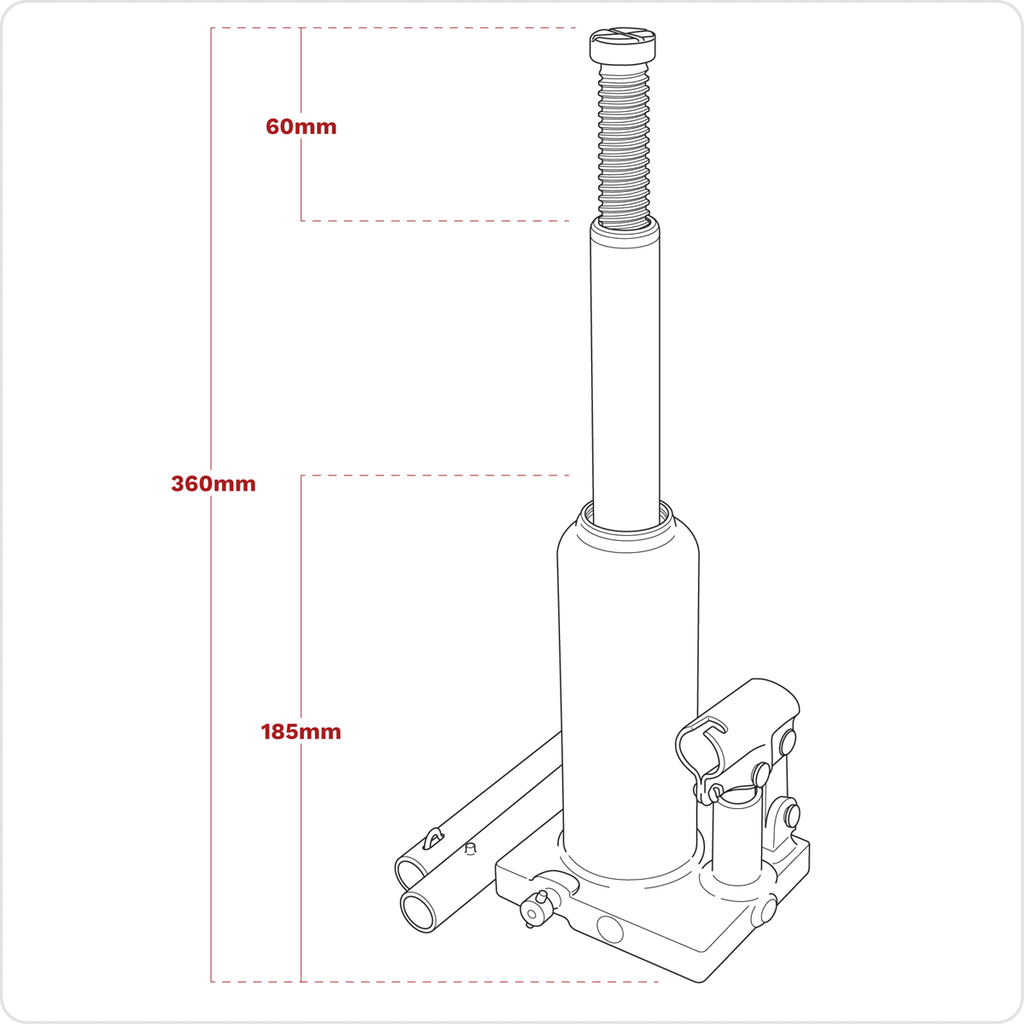 Viking Bottle Jack, 3 Tonne (PBJ3S)
