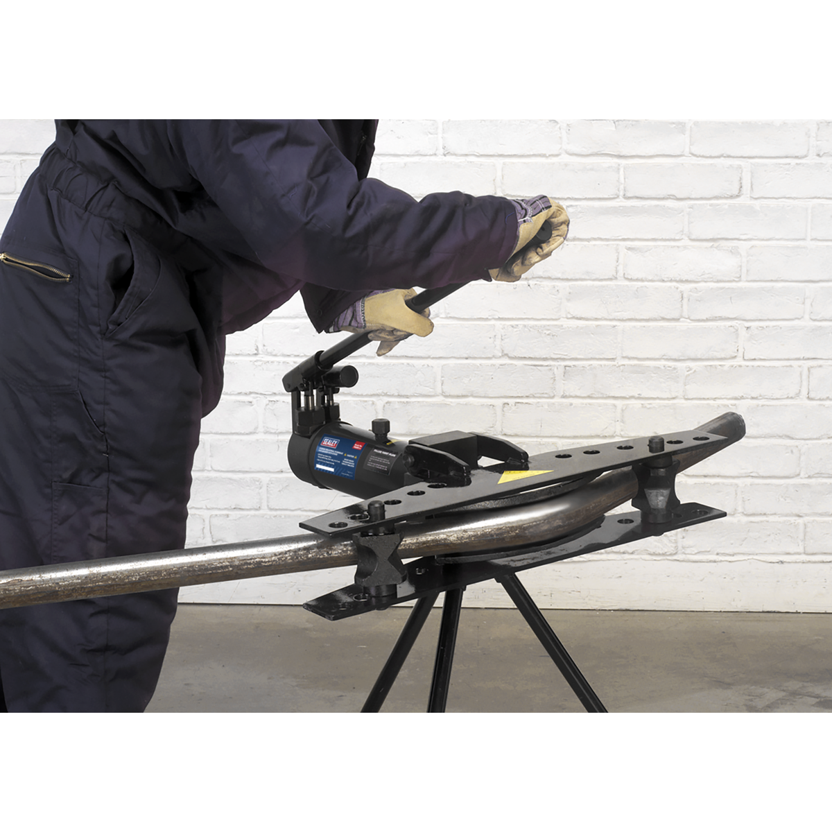 Industrial Hydraulic Pipe Bender with Stand 9 Tonne
