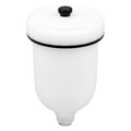 Paint Spray Gun Pot with Brass Fitting 600ml - White