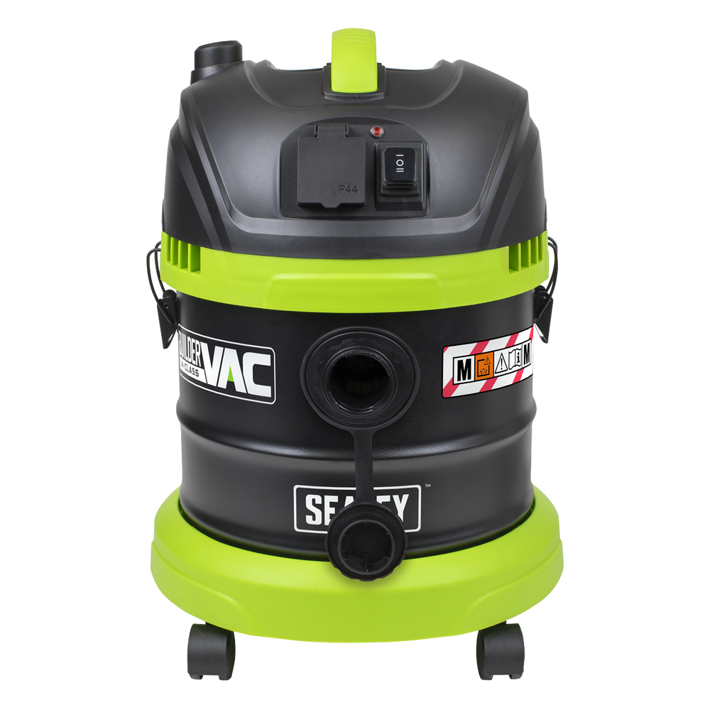BuilderVac® M Class Wet & Dry Vacuum Cleaner with Stainless Steel Drum, 15L, 1400W (PC150BV)