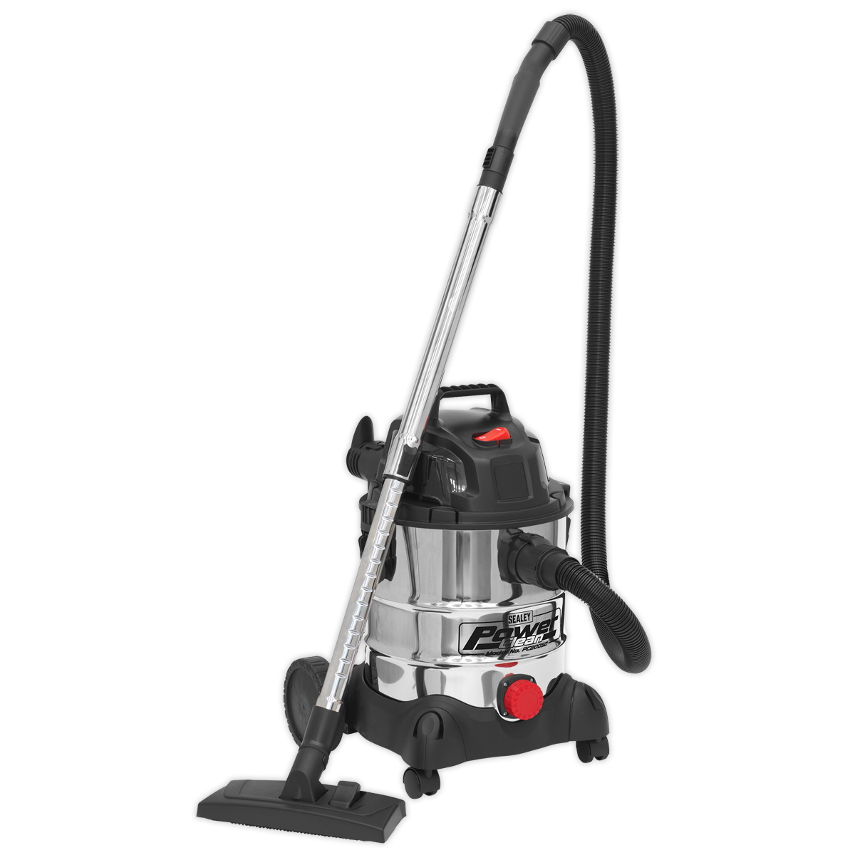 Wet & Dry Vacuum Cleaner with Stainless Steel Drum, 20L, 1250W (PC200SD)