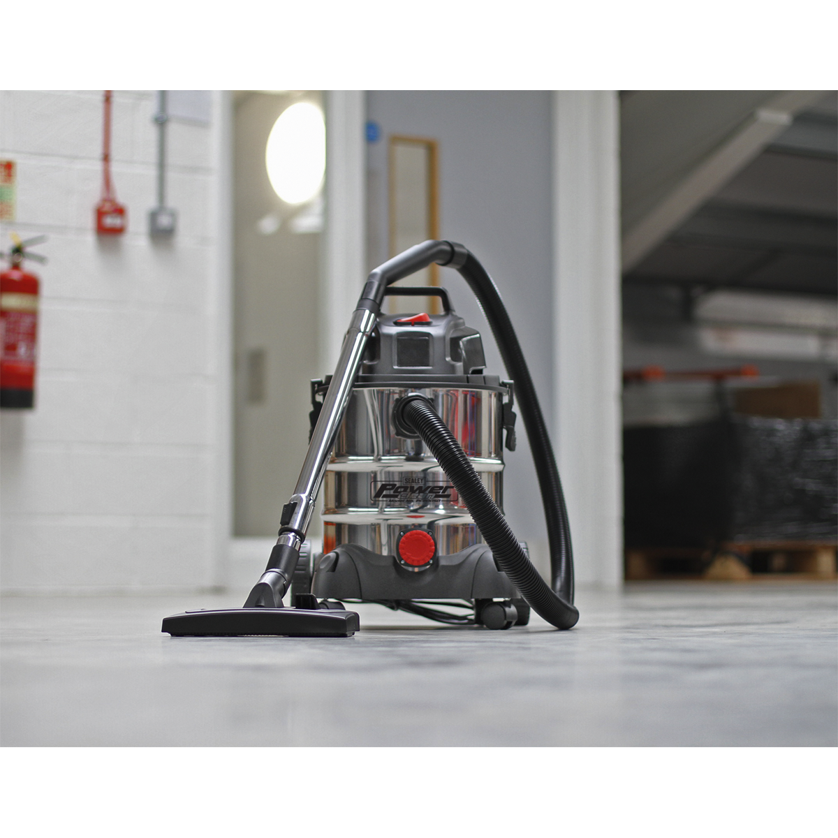 20L Vacuum Cleaner Wet & Dry Stainless Drum 1250W/230V
