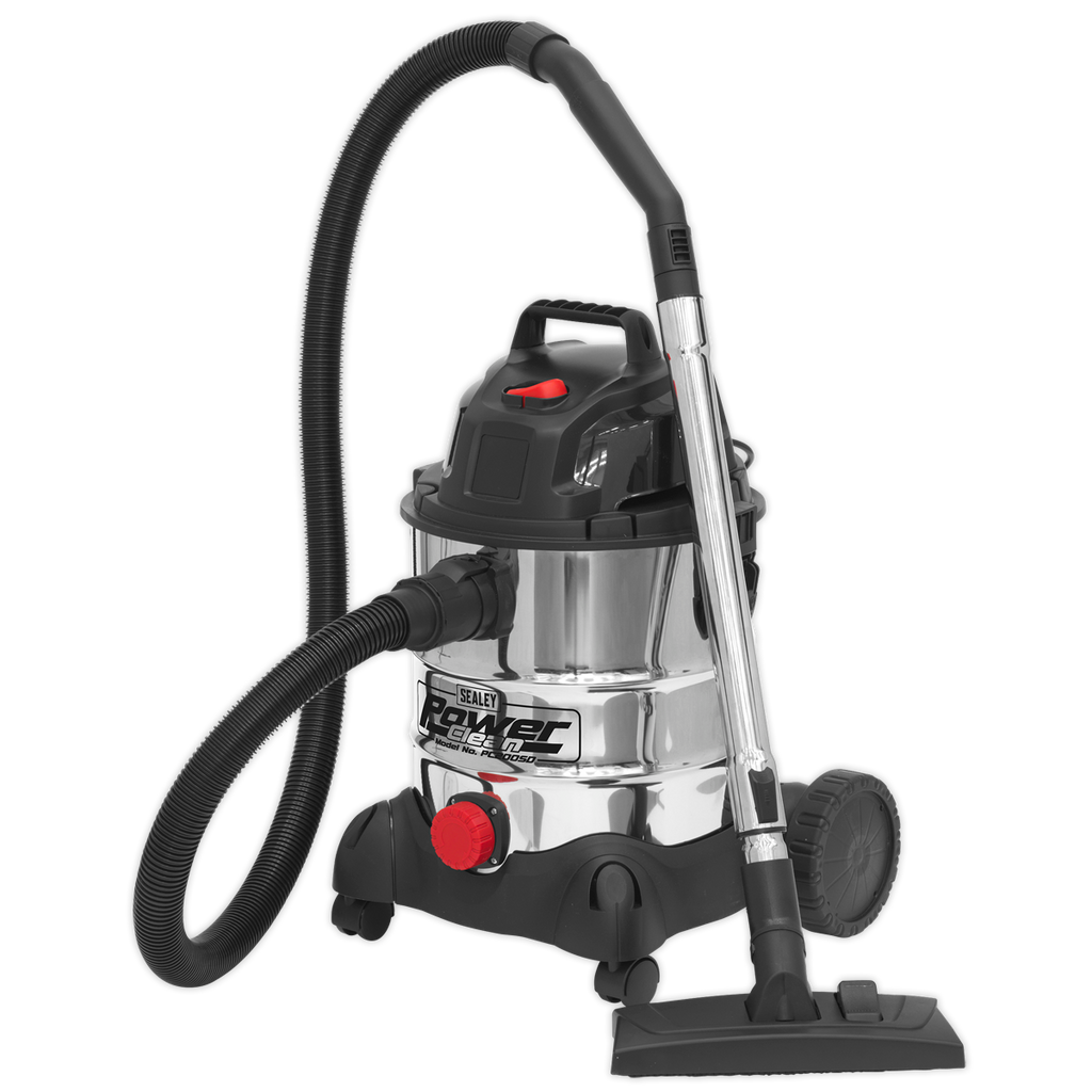 Wet & Dry Vacuum Cleaner with Stainless Steel Drum, 20L, 1250W (PC200SD)
