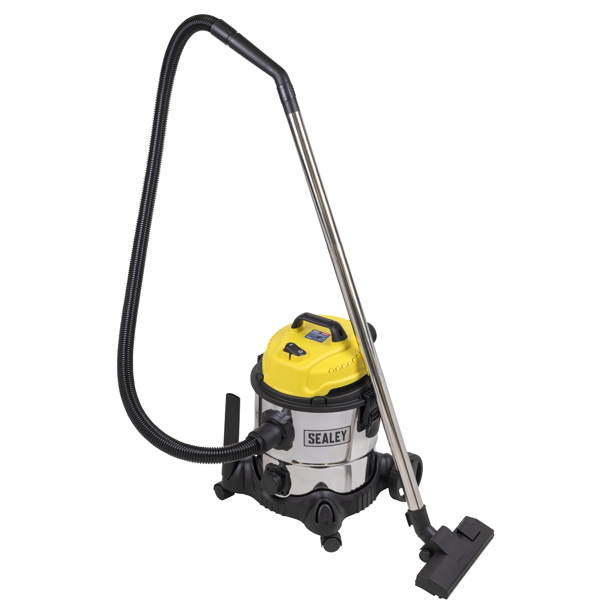 Wet & Dry Vacuum Cleaner with Stainless Steel Drum, 20L, 1200W 110V (PC200SD110V)