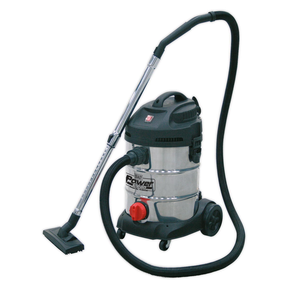 Wet & Dry Vacuum Cleaner with Stainless Steel Drum, 30L, 1200W (PC300SD)