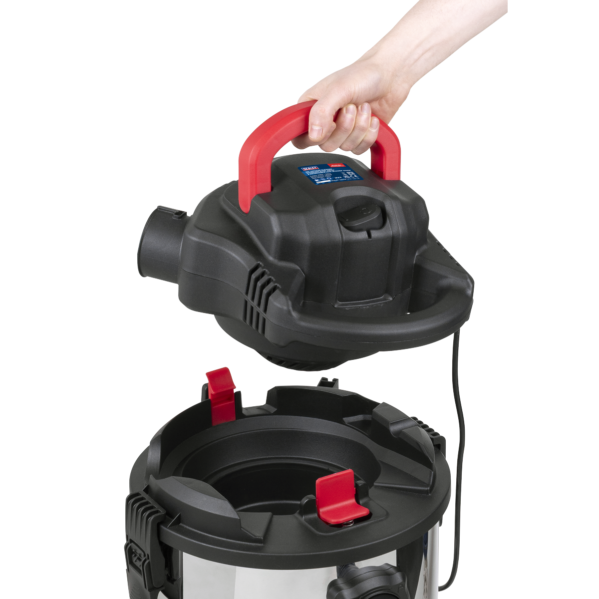 30L Vacuum Cleaner Wet & Dry with Stainless Steel Drum & Detachable Leaf Blower 1200W/230V