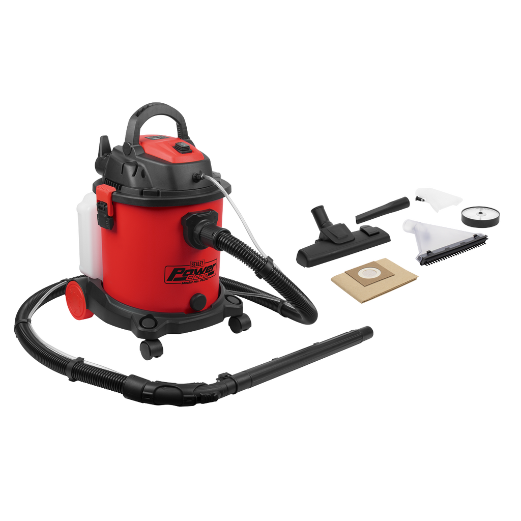 20L Valeting Machine Wet & Dry with Accessories 1400W/230V (Factory Refurbished C)