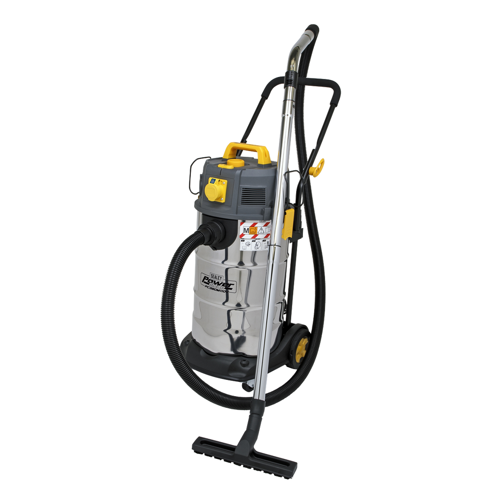 M Class Dust-Free Vacuum Cleaner Wet & Dry Stainless Steel Drum 38L 1100W/110V