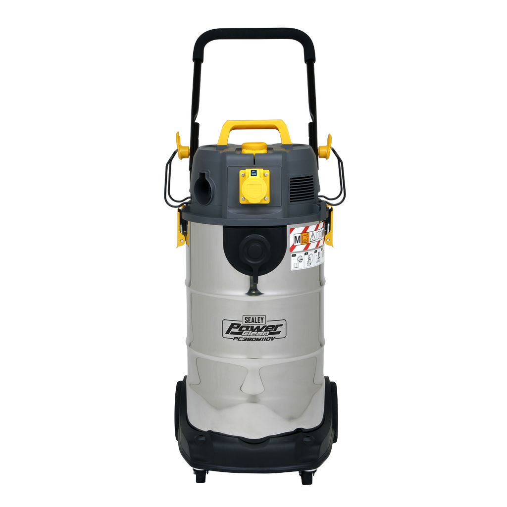 M Class Dust-Free Vacuum Cleaner Wet & Dry Stainless Steel Drum 38L 1100W/110V