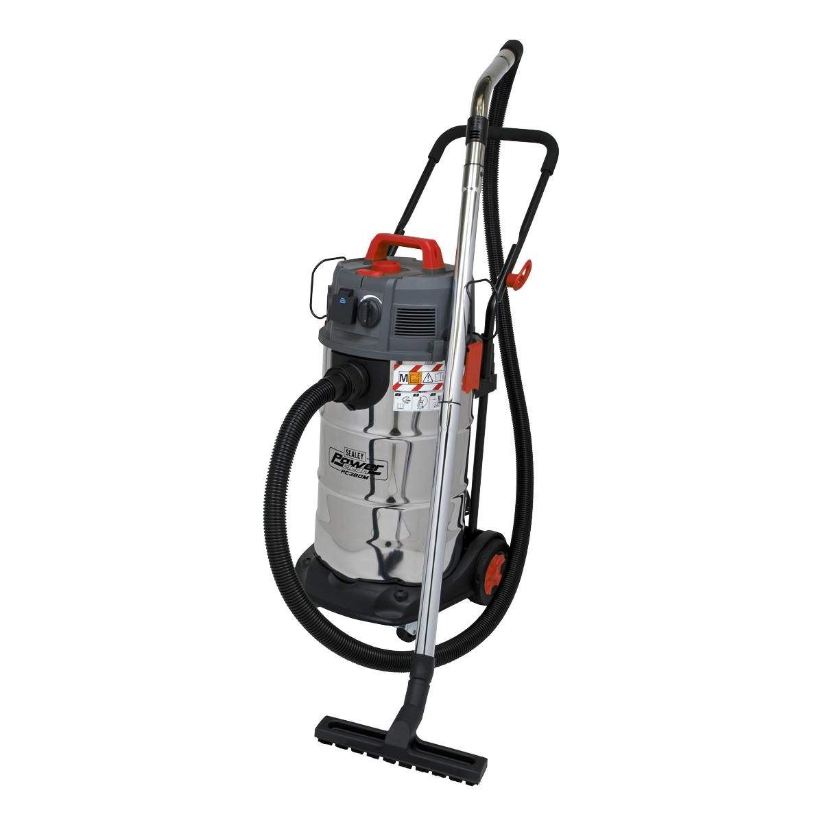 M Class Dust-Free Vacuum Cleaner Wet & Dry Stainless Steel Drum 38L 1500W/230V