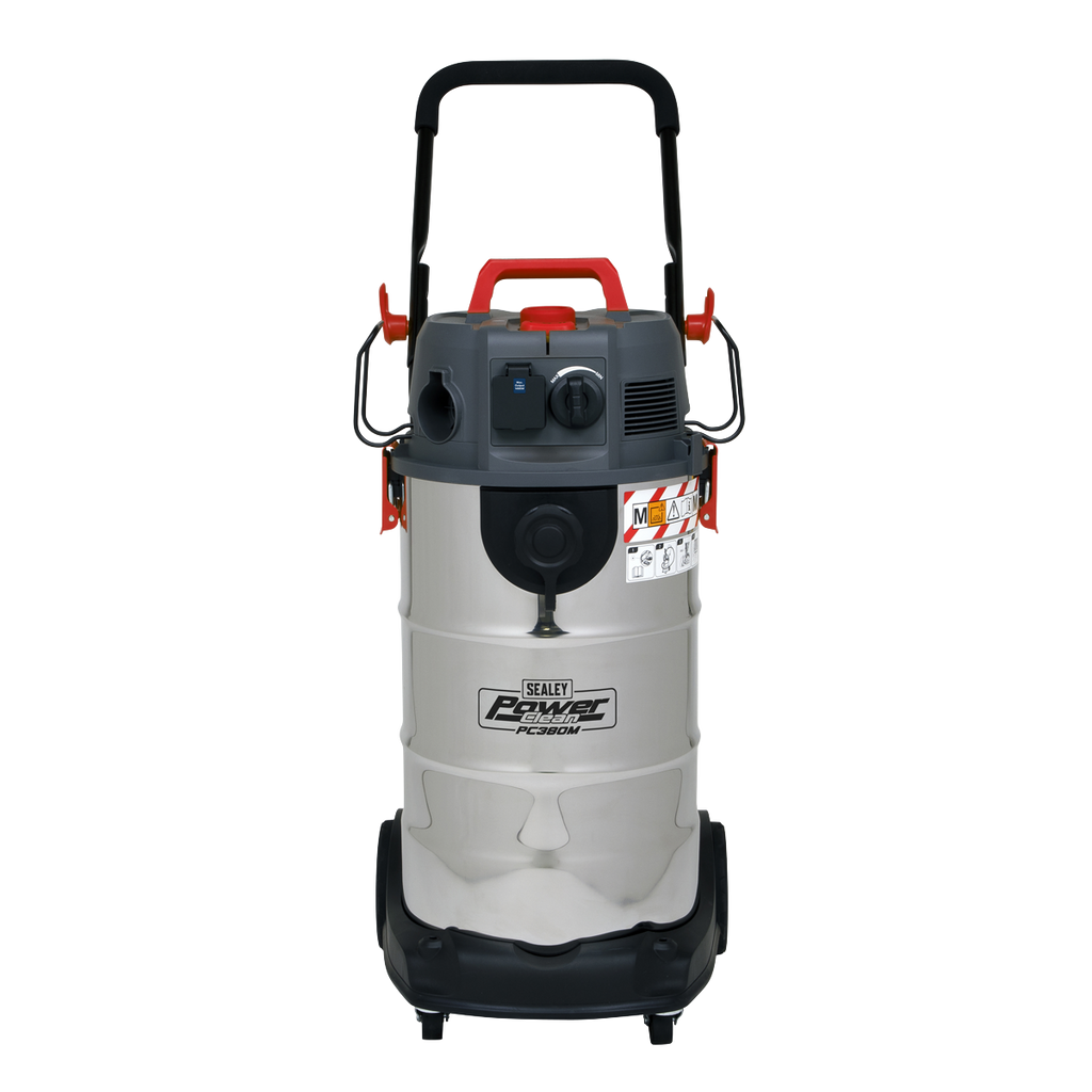 M Class Dust-Free Vacuum Cleaner Wet & Dry Stainless Steel Drum 38L 1500W/230V