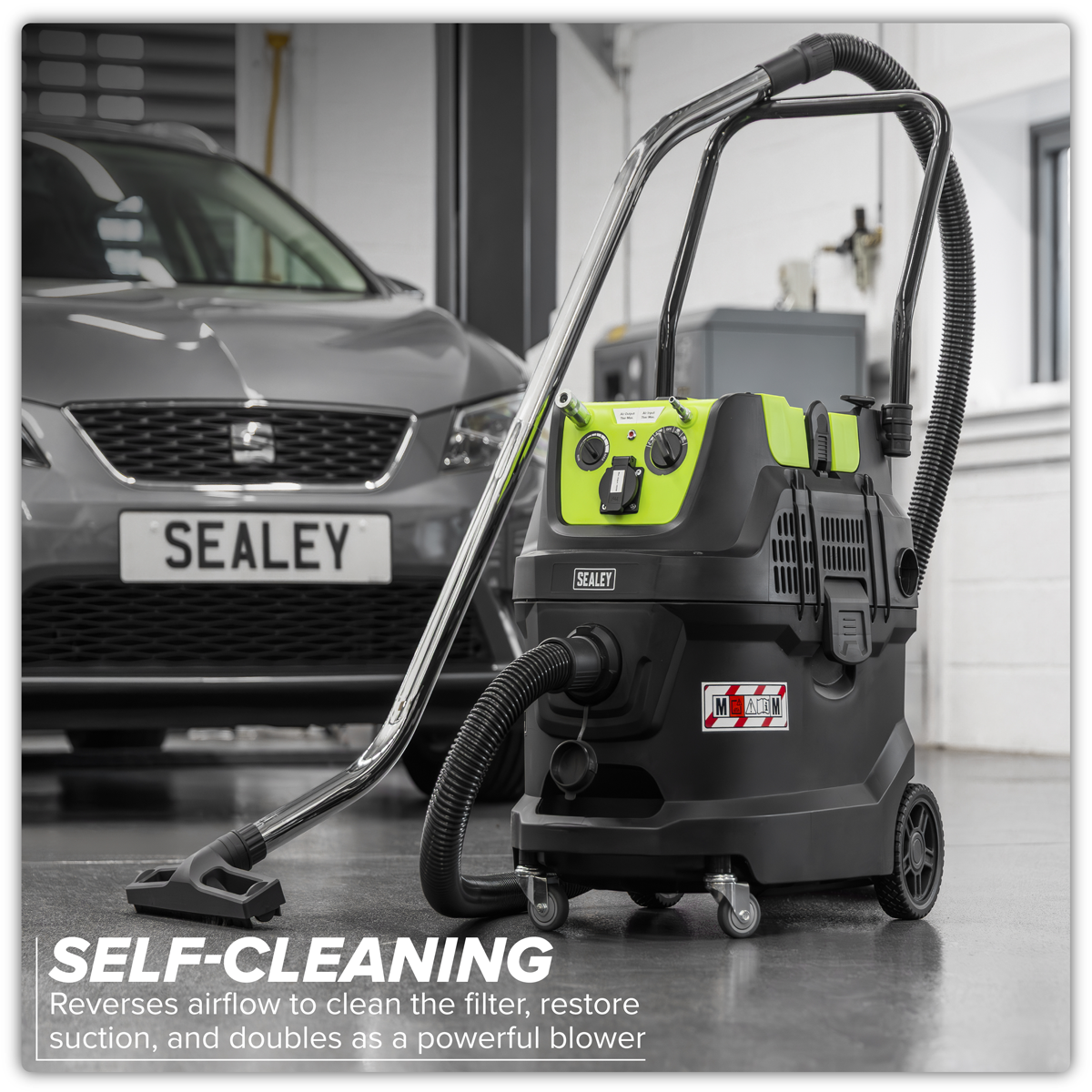 M Class Dust-Free Industrial Wet & Dry Vacuum Cleaner 40L with Autostart 1600W/230V