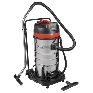 100L Vacuum Cleaner Wet & Dry with Stainless Steel Drum 3000W/230V