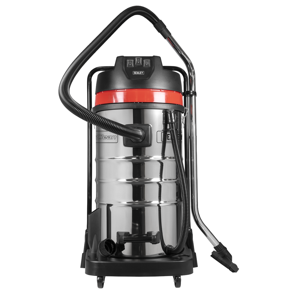 100L Vacuum Cleaner Wet & Dry with Stainless Steel Drum 3000W/230V