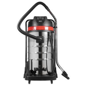 100L Vacuum Cleaner Wet & Dry with Stainless Steel Drum 3000W/230V