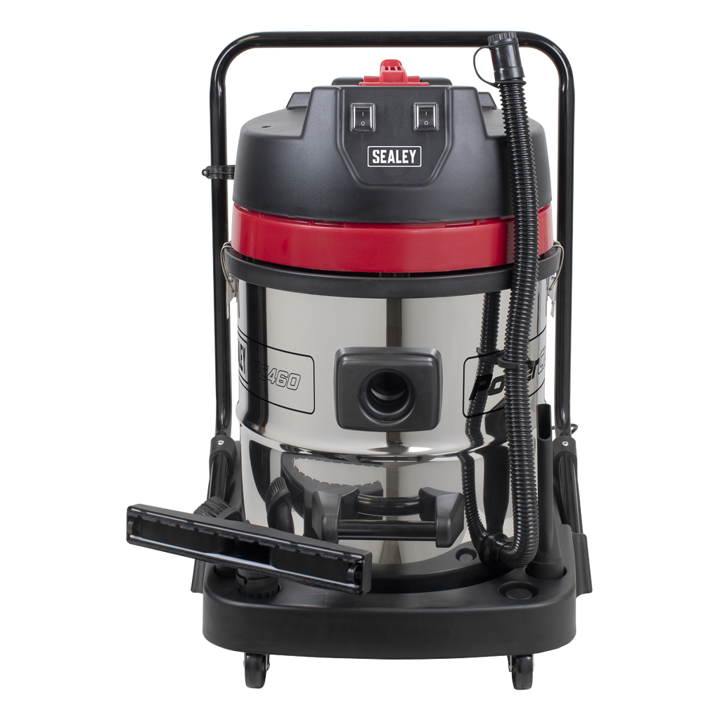 60L Vacuum Cleaner Wet & Dry Stainless Steel Drum 2400W/230V