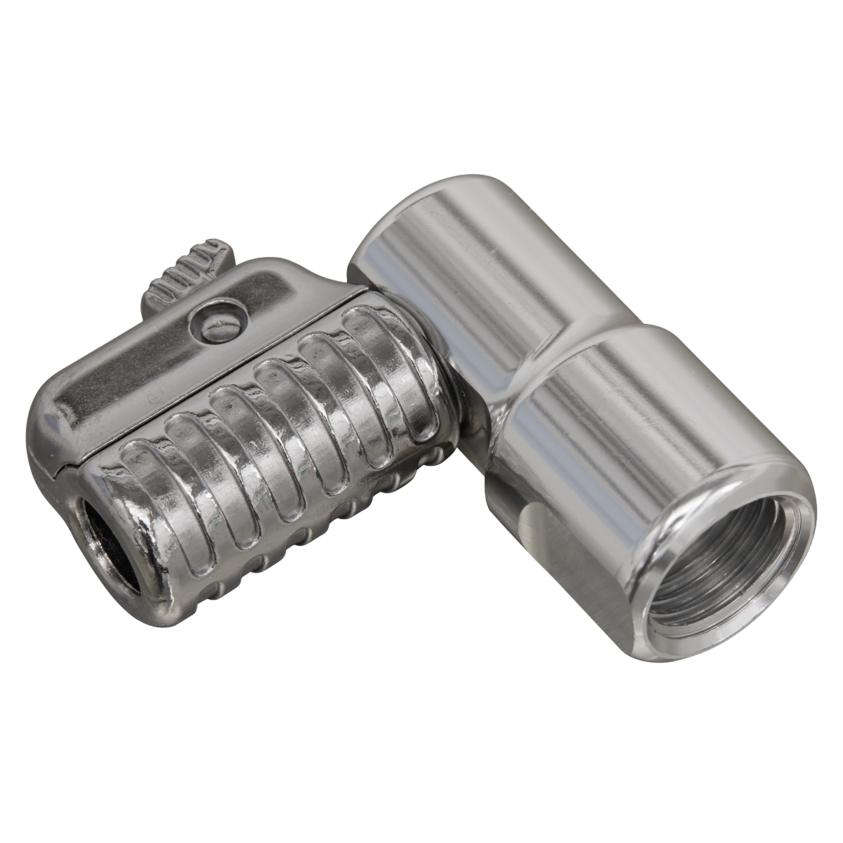 PCL 90° Angled Swivel Tyre Inflator Clip-On Connector 1/4"BSP(F)