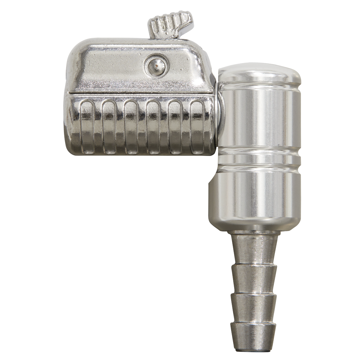 PCL 90° Angled Swivel Tyre Inflator Clip-On Connector 8mm Bore
