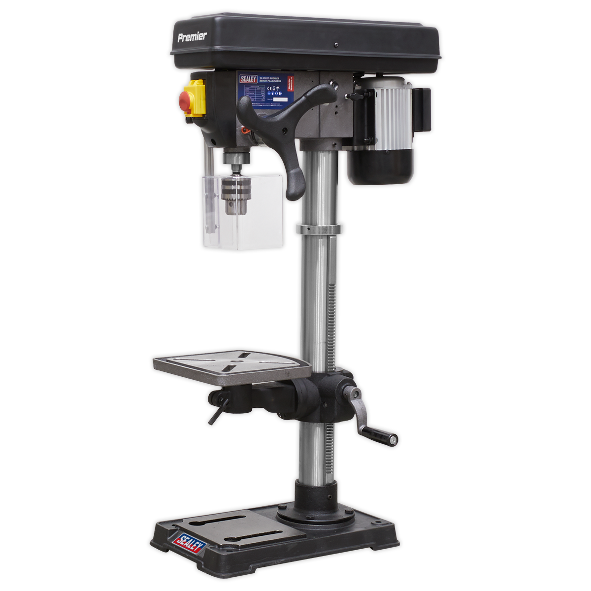 Premier Bench Mounting Pillar Drill 16-Speed 370W 230V