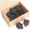 13A Heavy-Duty Plug, Black - Pack of 10