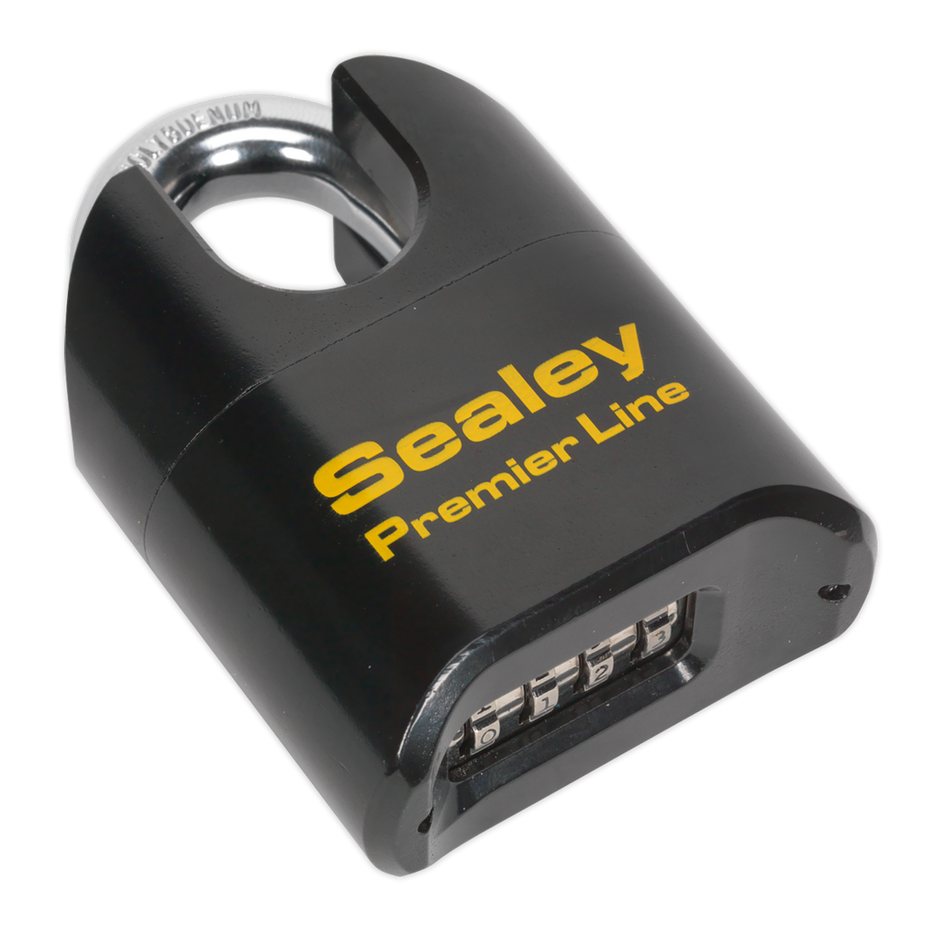 Premier™ Steel Body Combination Padlock Shrouded Shackle 62m