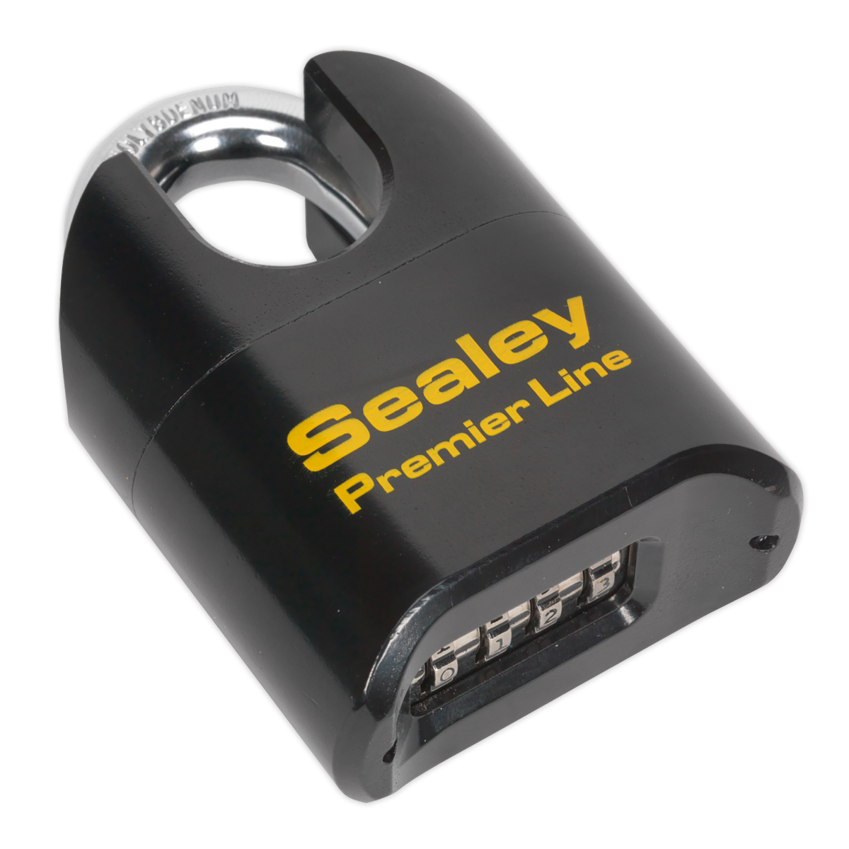 Premier™ Steel Body Combination Padlock Shrouded Shackle 62m