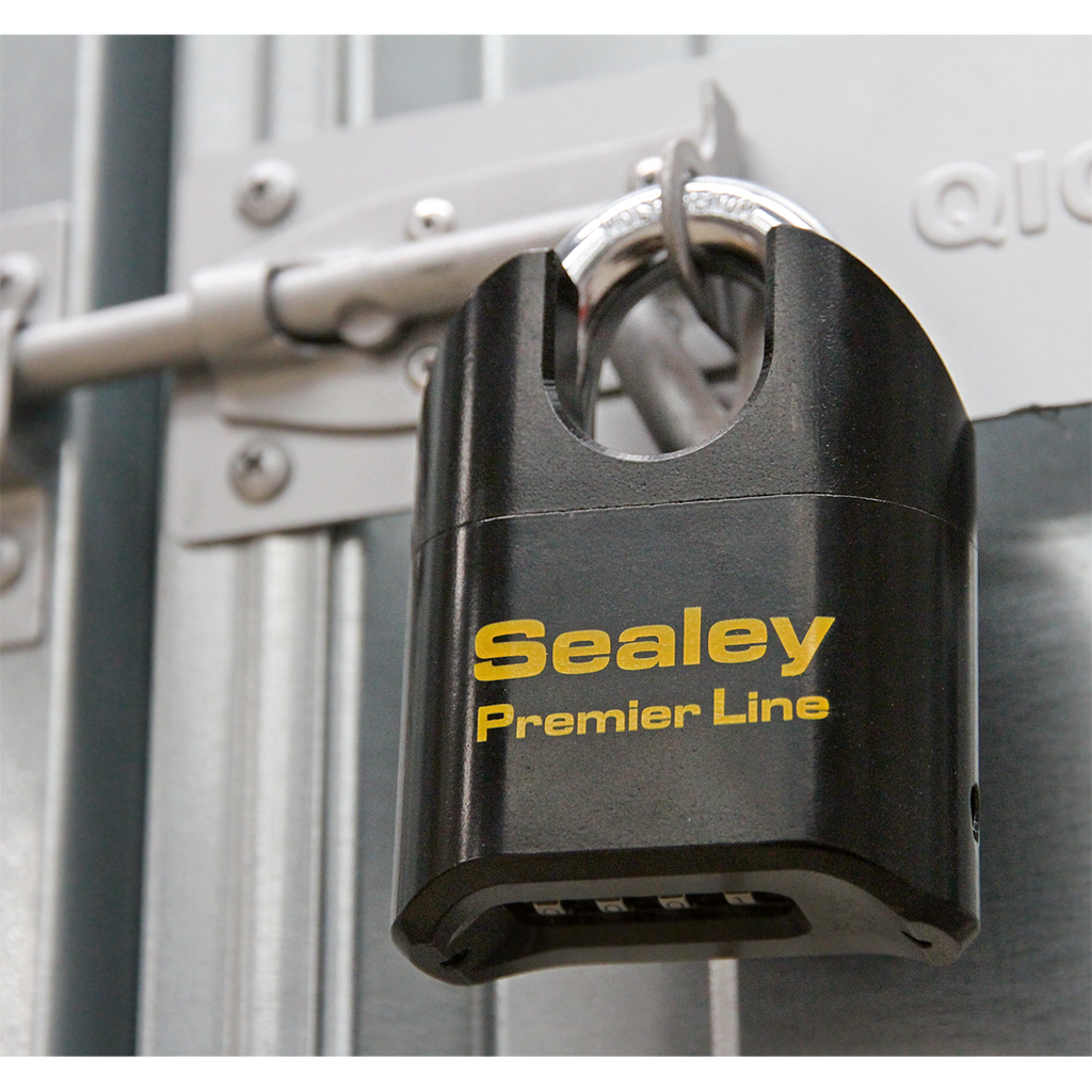 Premier™ Steel Body Combination Padlock Shrouded Shackle 62m