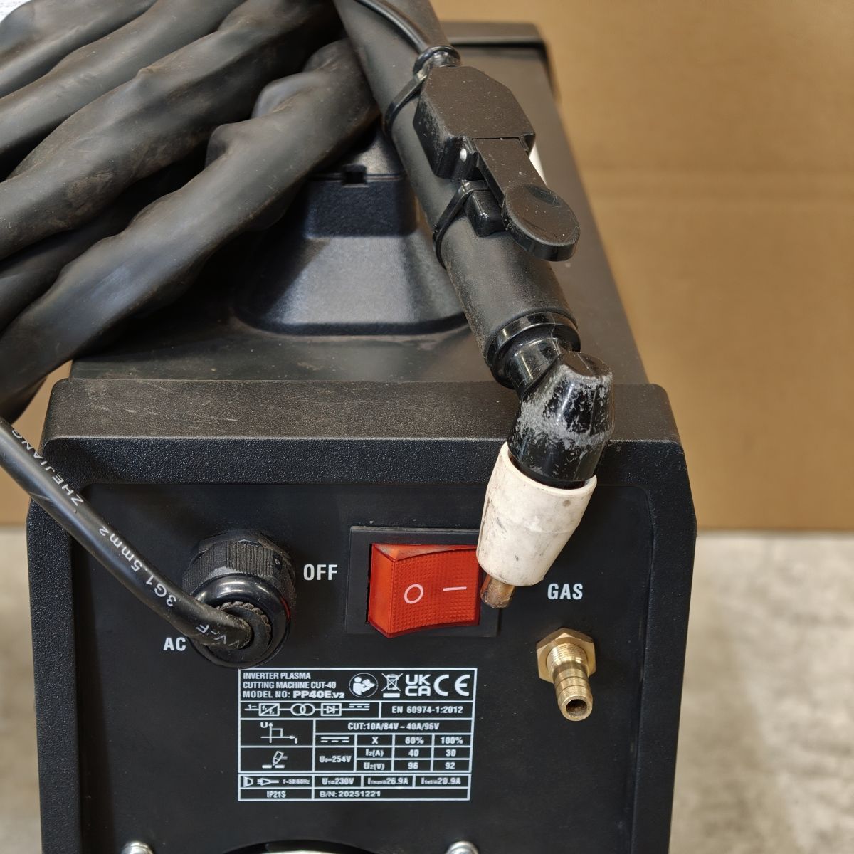 Plasma Cutter Inverter, 40A (PP40E) (Factory Refurbished C)