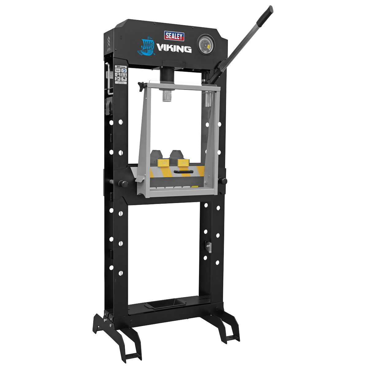 Viking Floor Type Air/Hydraulic Press with Sliding Ram and Foot Pedal 30 Tonne