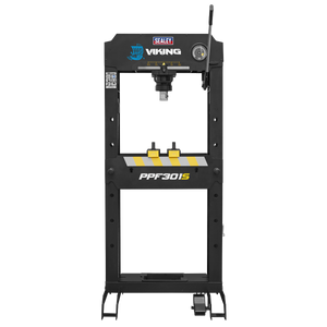 Viking Floor Type Air/Hydraulic Press with Sliding Ram and Foot Pedal 30 Tonne