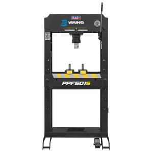 Viking Floor Type Air/Hydraulic Press with Sliding Ram and Foot Pedal 50 Tonne