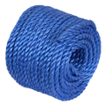 8mm x 30m Polypropylene Split Film Twisted Rope, Blue