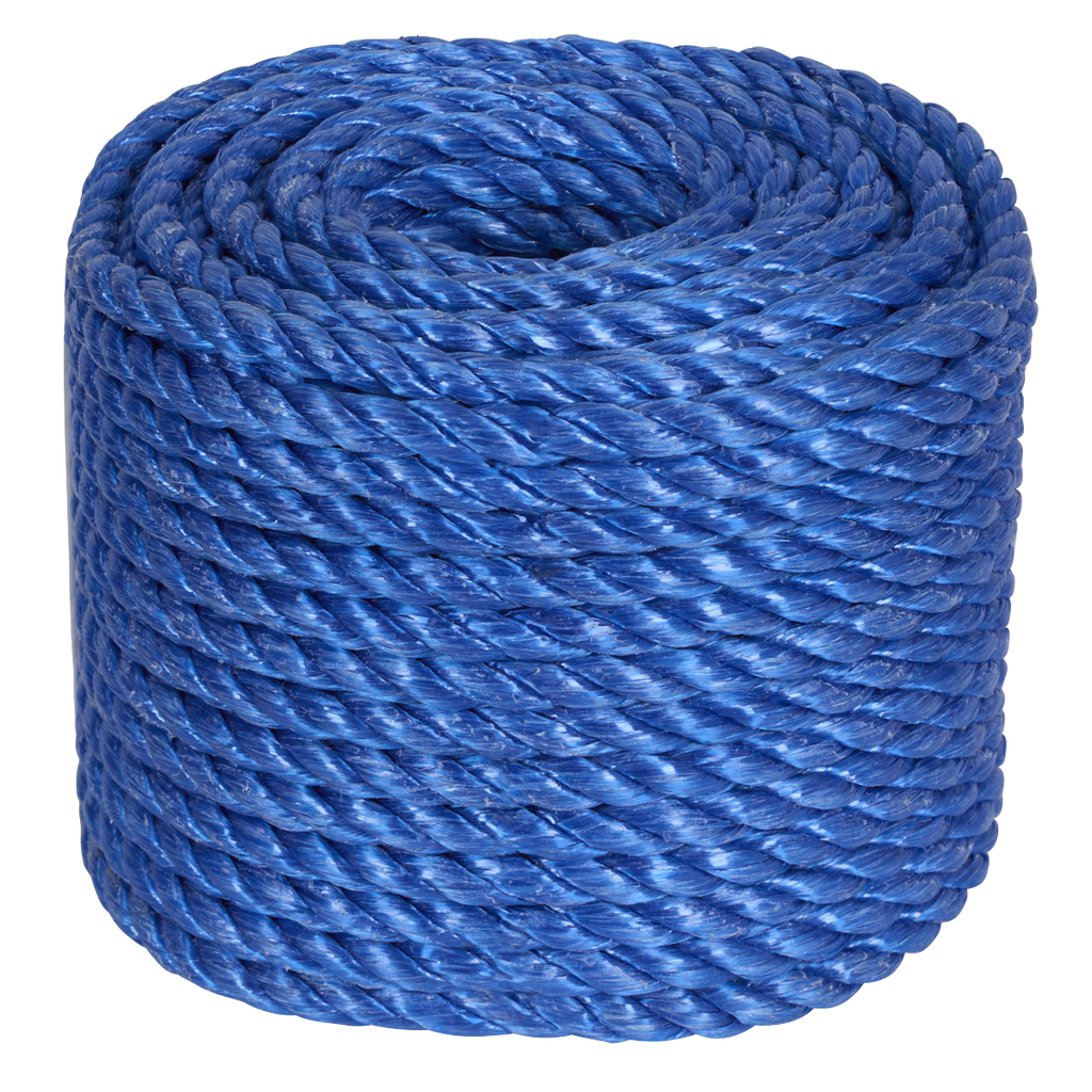 8mm x 30m Polypropylene Split Film Twisted Rope, Blue