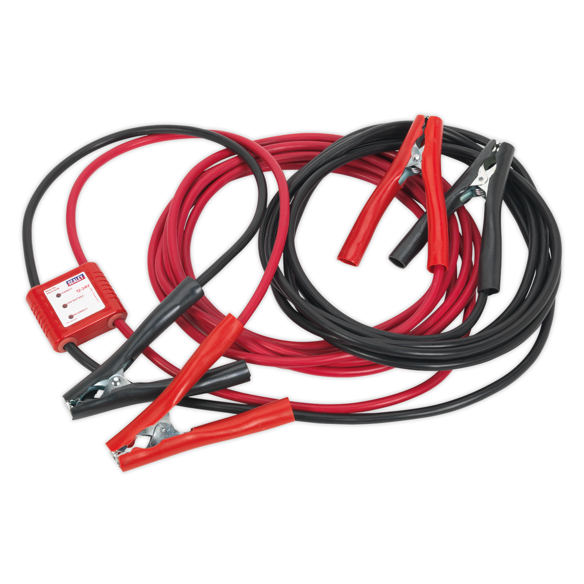 Booster Cables 25mm² x 7m 450A with 12/24V Electronics Protection