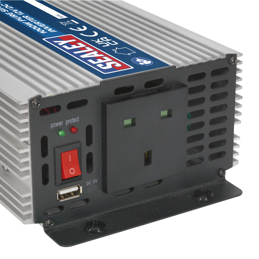 Pure Sine Wave Power Inverter, 1000W 12V (PSI1000)