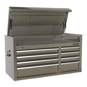 Premier™ Heavy-Duty Extra-Wide Topchest 8 Drawer 1055mm - Stainless Steel