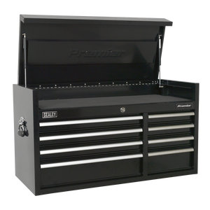 Premier™ Heavy-Duty Extra-Wide Topchest 8 Drawer 1040mm - Black