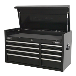 Premier™ Heavy-Duty Extra-Wide Topchest 8 Drawer 1040mm - Black