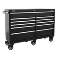Premier™ Heavy-Duty Extra-Wide Rollcab 11 Drawer 1430mm - Black