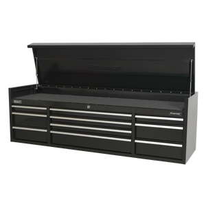 Premier™ Heavy-Duty Extra-Wide Topchest 10 Drawer 1830mm - Black