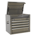 Premier™ Heavy-Duty Topchest 4 Drawer 675mm - Stainless Steel