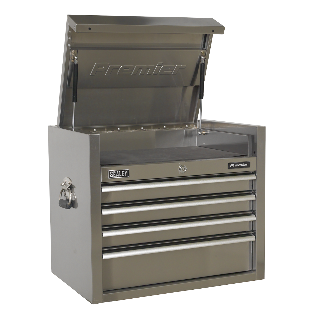 Premier™ Heavy-Duty Topchest 4 Drawer 675mm - Stainless Steel