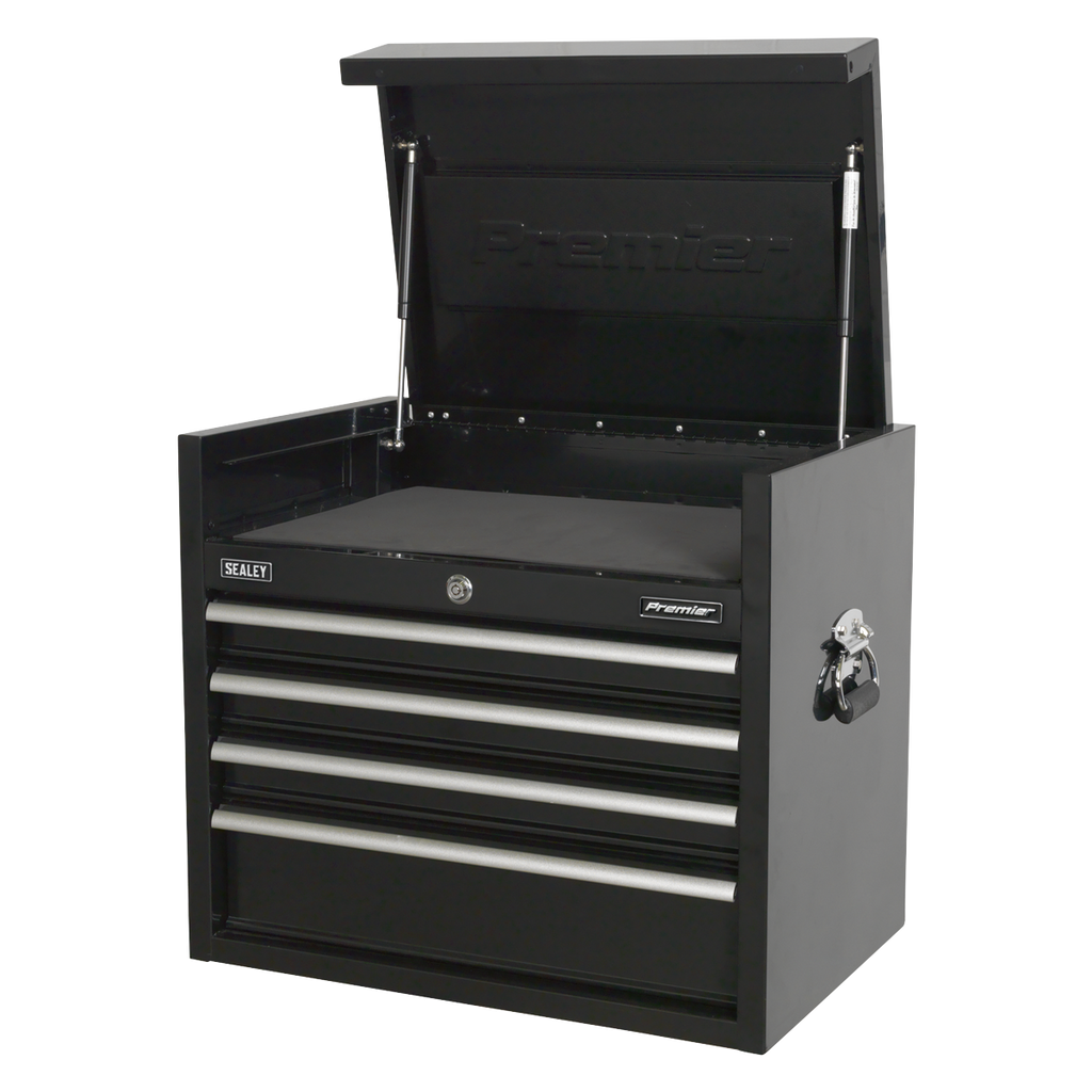 Premier™ Heavy-Duty Topchest 4 Drawer 660mm - Black