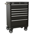 Premier™ Heavy-Duty Rollcab 6 Drawer 675mm - Black