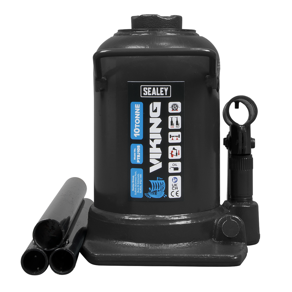 Viking Telescopic Bottle Jack, 10 Tonne (PTBJ10S)