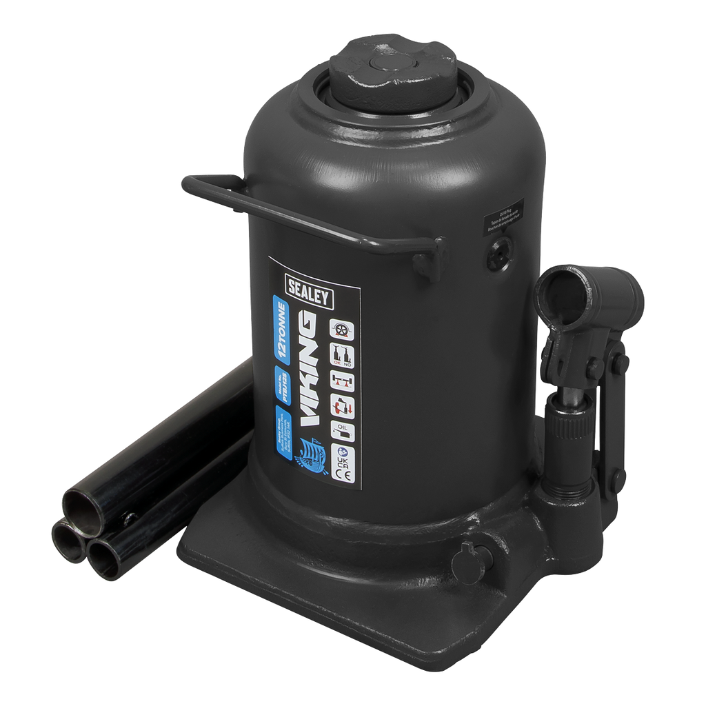 Viking Telescopic Bottle Jack, 12 Tonne (PTBJ12S)