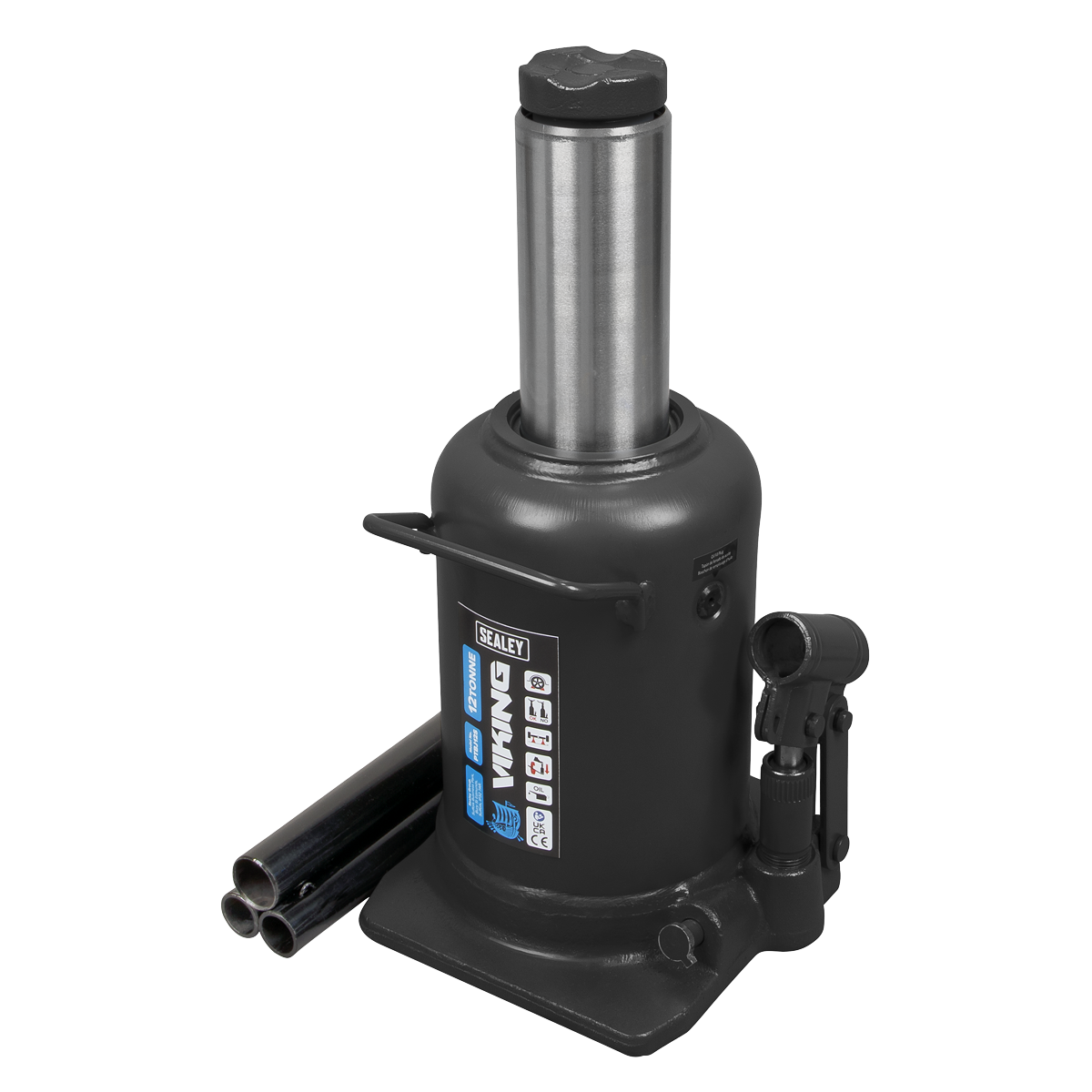 Viking Telescopic Bottle Jack, 12 Tonne (PTBJ12S)