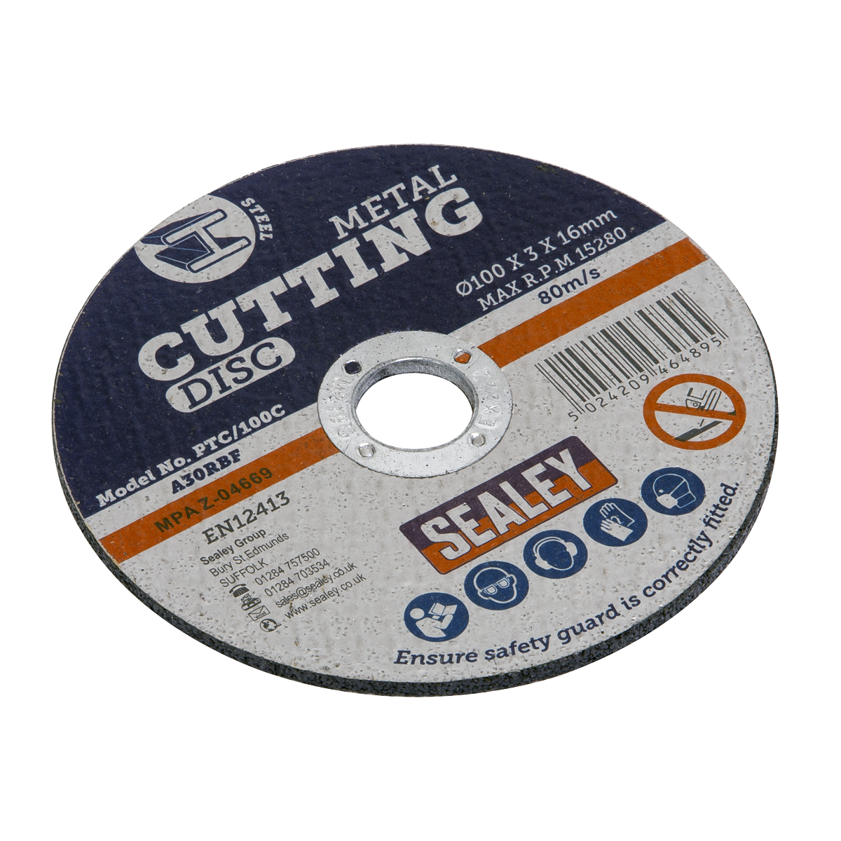 100 x 3mm Cutting Disc 16mm Bore - Pack of 50